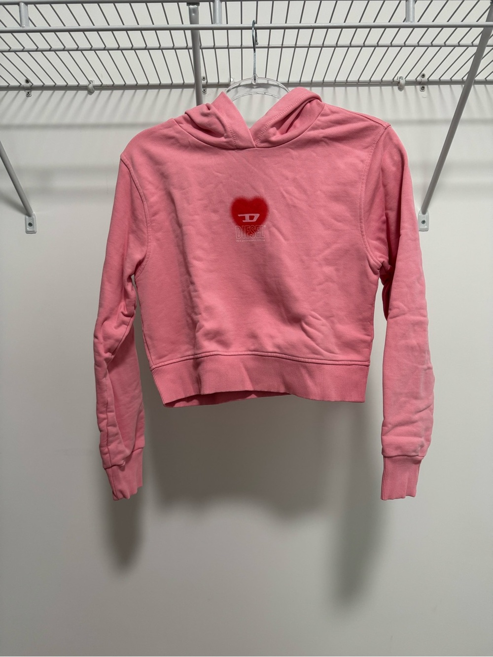 Diesel Kids Pink Hoodie Size 16